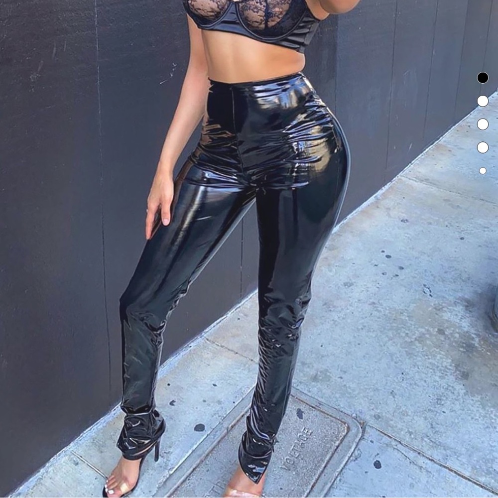 Black Latex leggings